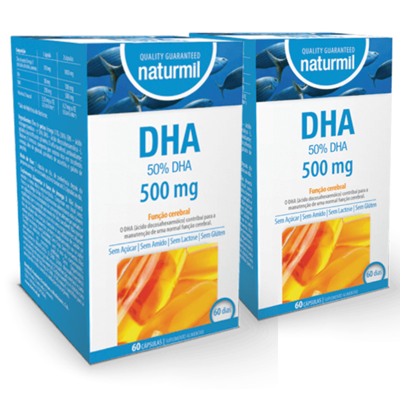 DHA 500mg (Pack 2X 60 cápsulas) Naturmil Naturmil