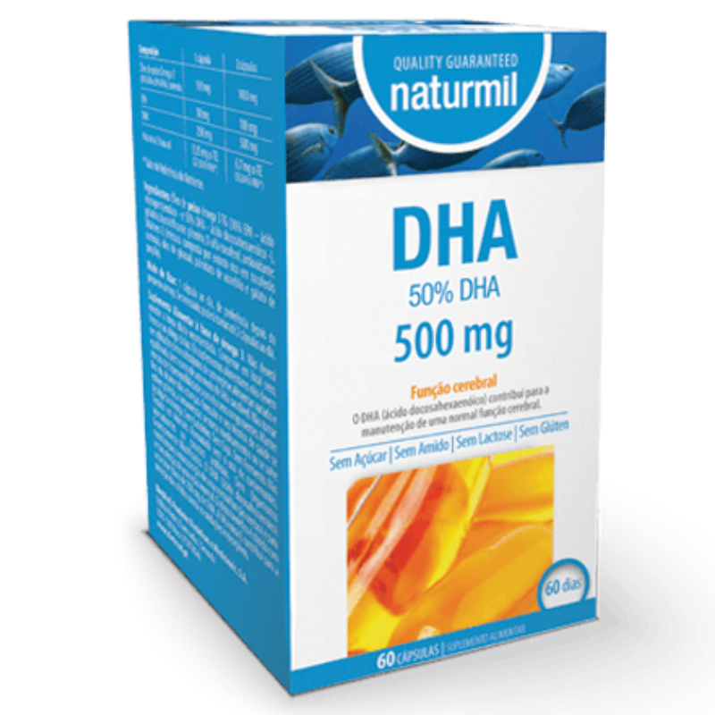 DHA 500mg 60 Cápsulas Naturmil Naturmil