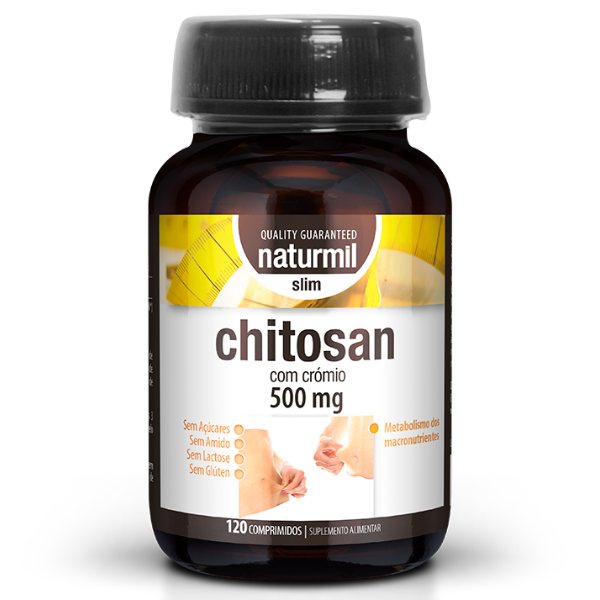 Chitosan Slim com Crómio 500mg, 120 Comprimidos, Naturmil Naturmil