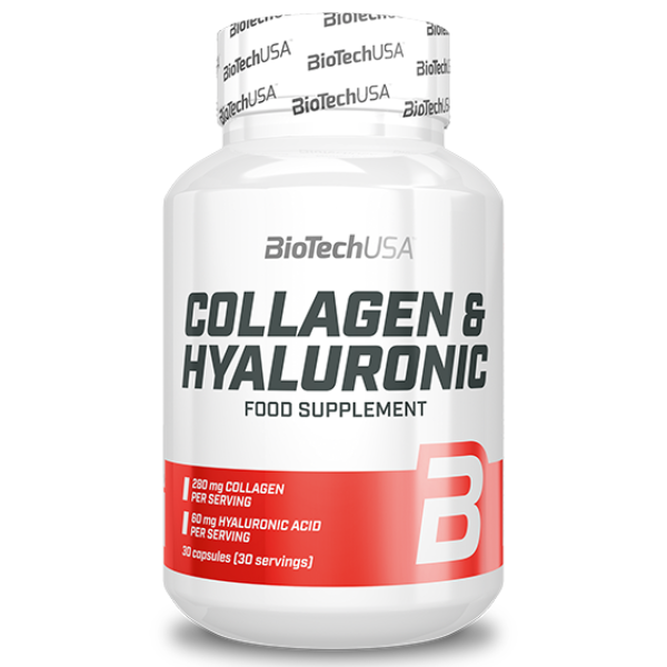 Collagen & Hyaluronic 30 cápsulas, Biotech USA