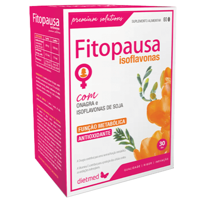 Fitopausa Isoflavonas (TPM e Menopausa) 60 Cápsulas Dietmed