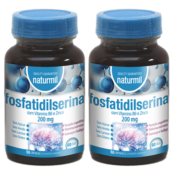 Fosfatidilserina 200mg (Pack 2X 60 comprimidos) Naturmil Naturmil
