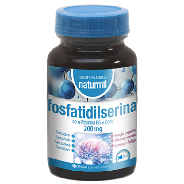 Fosfatidilserina 200mg, 60 cápsulas, Naturmil Naturmil