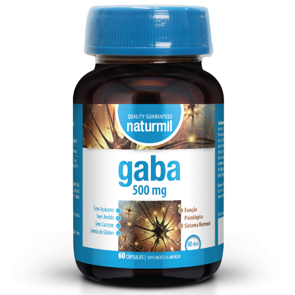 Gaba 500mg, 60 cápsulas, Naturmil Naturmil