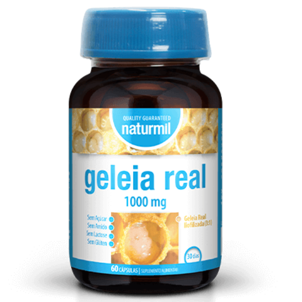 Geleia Real 1000mg 60 cáps (30 Dias) Naturmil Naturmil