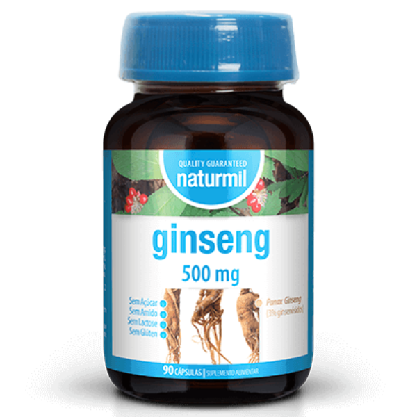 Ginseng 500mg, 90 Cápsulas Naturmil Naturmil
