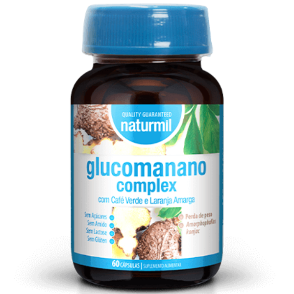 Glucomanano 500mg, 60 cáps, Naturmil (10 Dias) Naturmil