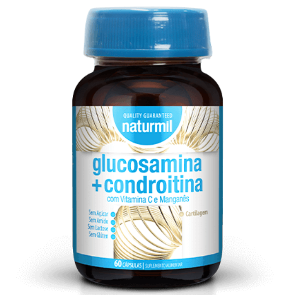 Glucosamina + Condroitina 60 Cáps. Naturmil (20 Dias) Naturmil