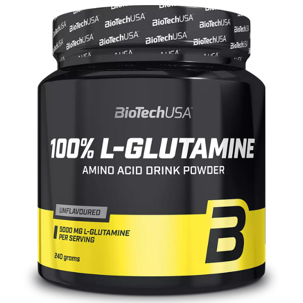 100% L-Glutamina 240g, Biotech USA Biotech USA