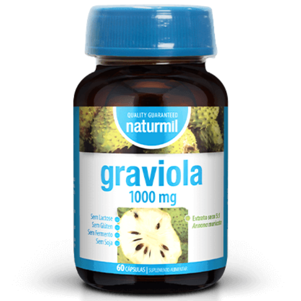 Graviola 1000mg, 60 cápsulas (20 Dias) Naturmil Naturmil
