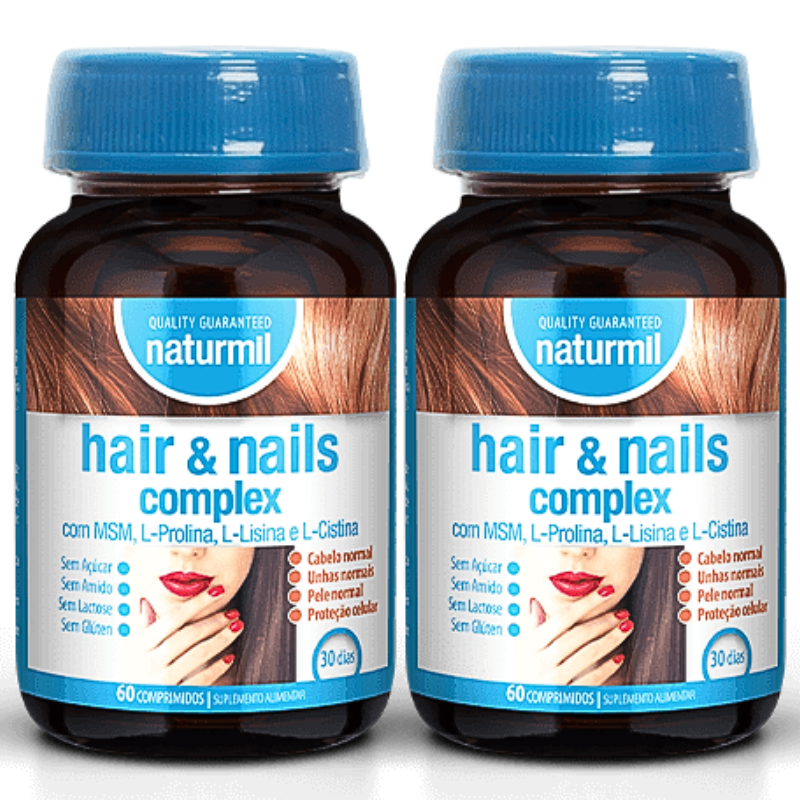 Hair & Nails Complex (Pack 2X 60 Comp - 60 Dias) Naturmil Naturmil