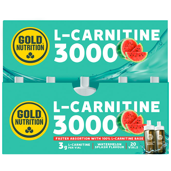 L-Carnitine 3000 Melancia 20 ampolas, Gold Nutrition Gold Nutrition