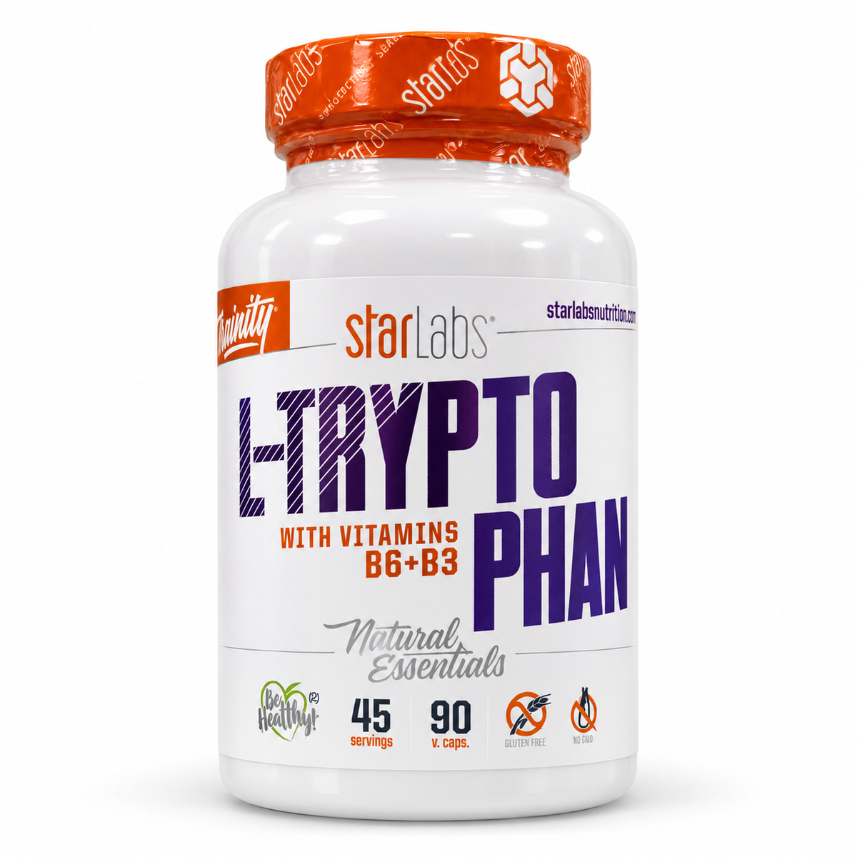 L-Trytophan 1000mg com Vitaminas B6+B3, 90 cáps, Starlabs Nutrition Starlabs Nutrition