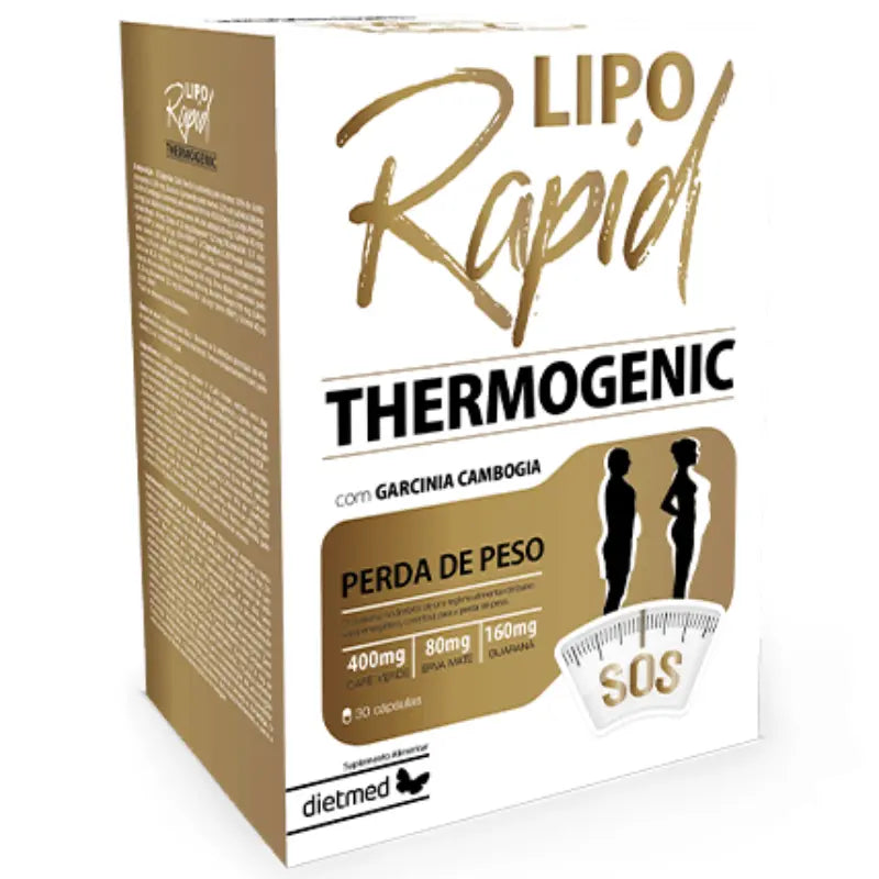 Liporapid Thermogenic - Emagrecedor Termogénico - 30 cáps. Dietmed Dietmed