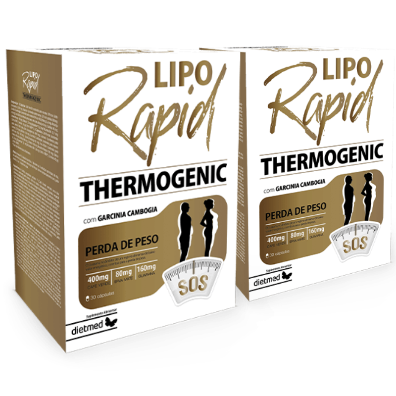 Liporapid Thermogenic (Pack 2X 30 cáps - 30 Dias) Dietmed Dietmed
