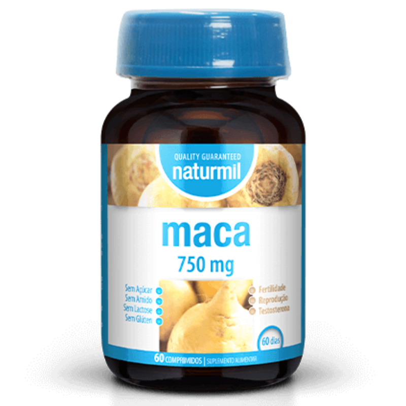 Maca 750mg + Zinco, 60 comp. Naturmil Naturmil