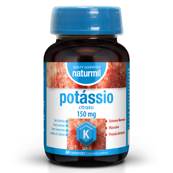 Potássio Citrato 150mg, 60 comp. Naturmil Naturmil