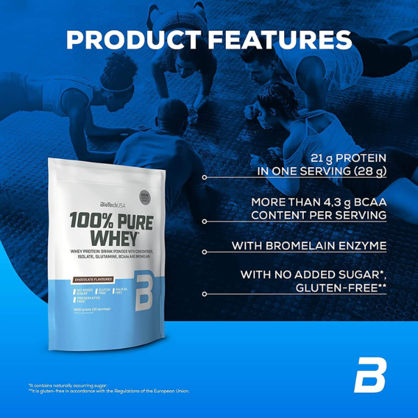 100% Pure Whey 1kg Baunilha, Biotech USA Biotech USA