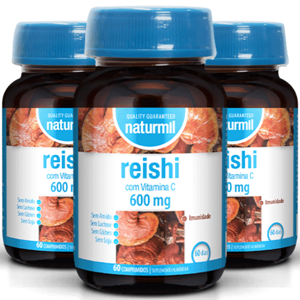 Reishi 600mg (Pack 3X 60 Comprimidos) Naturmil Naturmil