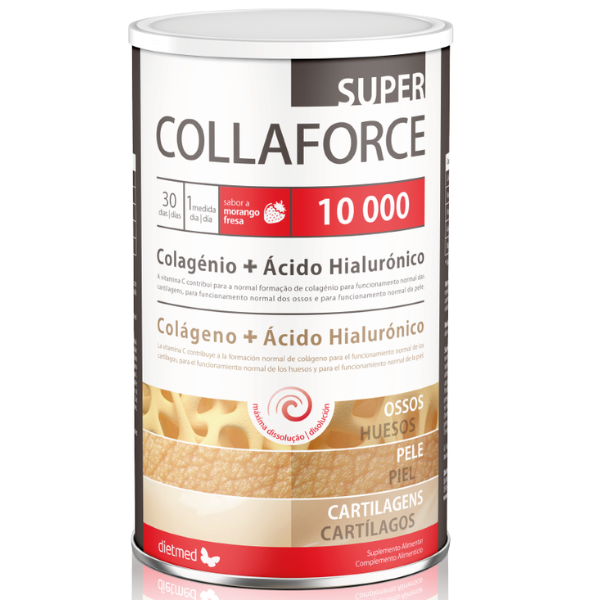 Super Collaforce 10.000 - Colágeno + Ácido Hialurónico 450g (30 Dias) Dietmed