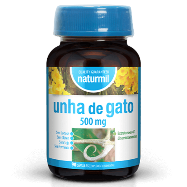 Unha de Gato 500mg 90 cáps, Naturmil Naturmil