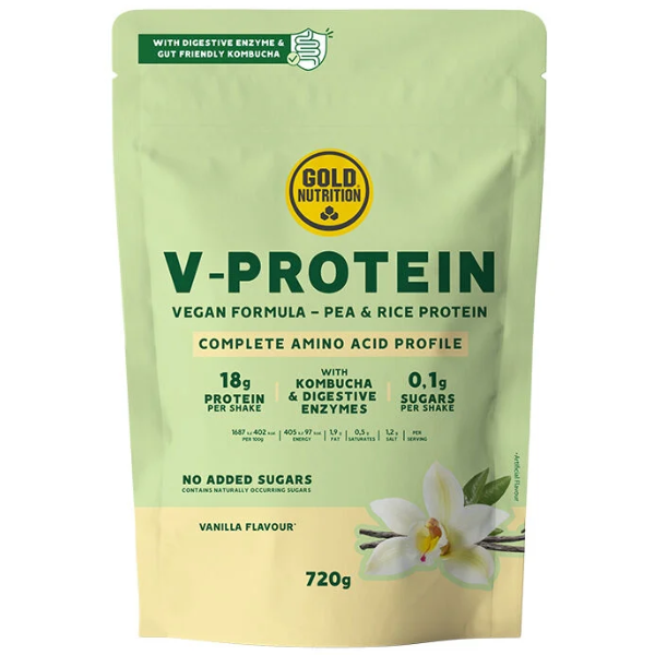 Vegan V Protein 720g Baunilha, Gold Nutrition