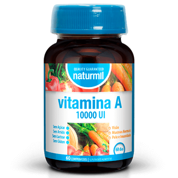 Vitamina A 10.000 UI, 60 Comp. Naturmil Naturmil