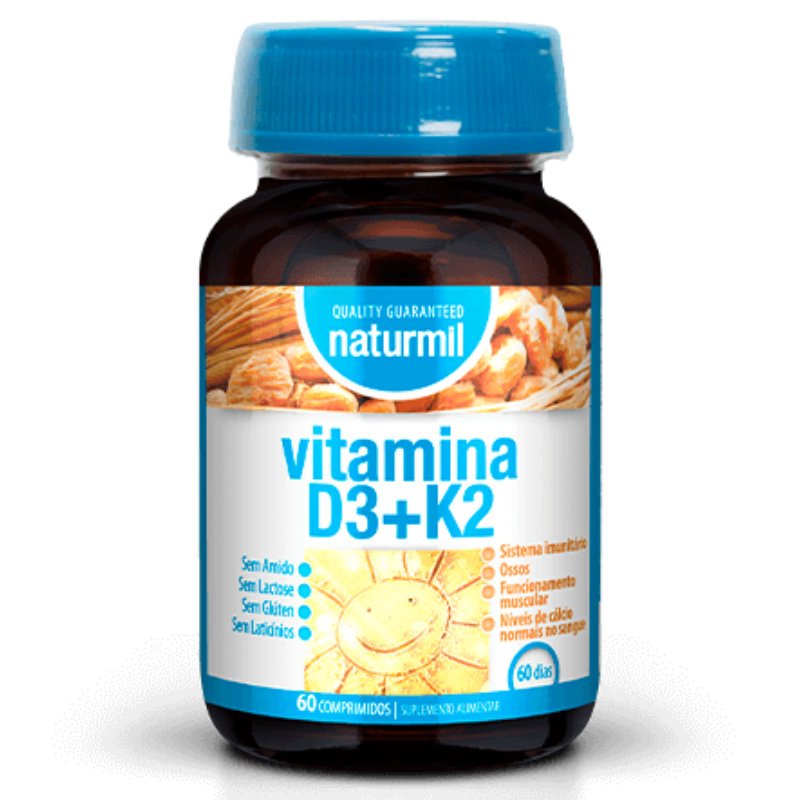 Vitamina D3 + K2, 60 Comp. Naturmil Naturmil