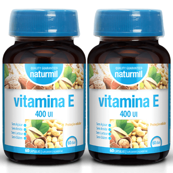 Vitamina E 400 UI (Pack 2X 60 Cáps - 120 Dias) Naturmil Naturmil