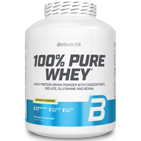 100% Pure Whey 2.27kg Banana, Biotech USA Biotech USA