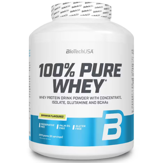 100% Pure Whey 2.27kg Banana, Biotech USA Biotech USA