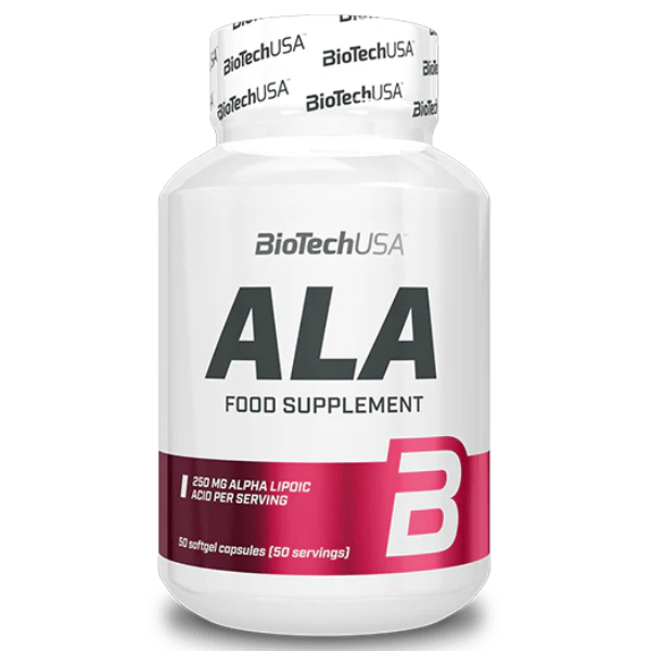 ALA 250mg - Alpha Lipoic Acid (Ácido Alfa Lipóico) 50 cápsulas, Biotech USA Biotech USA
