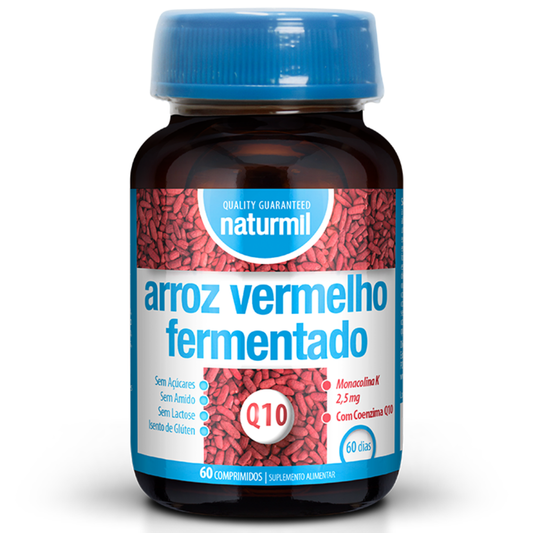 Arroz Vermelho Fermentado, 60 comprimidos, Naturmil Naturmil