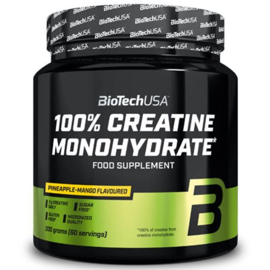 100% Creatine Monohydrate Ananás-Manga 300g, Biotech USA Biotech USA