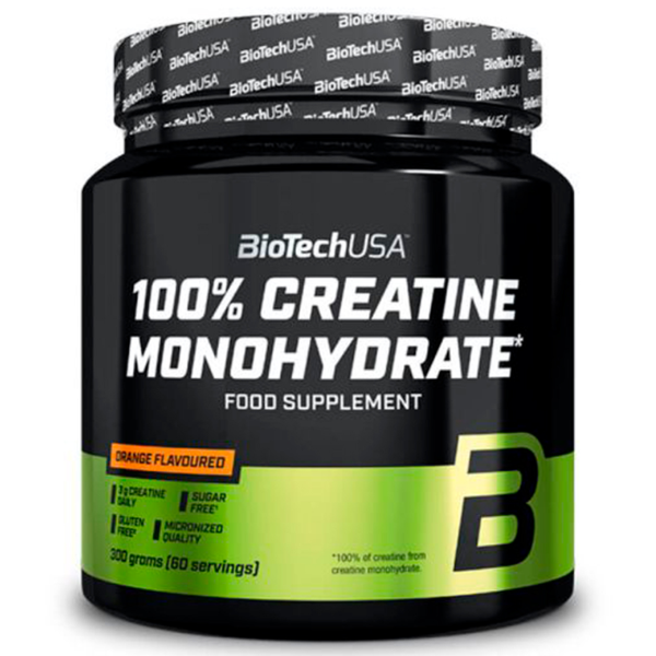 100% Creatine Monohydrate Laranja 300g, Biotech USA Biotech USA