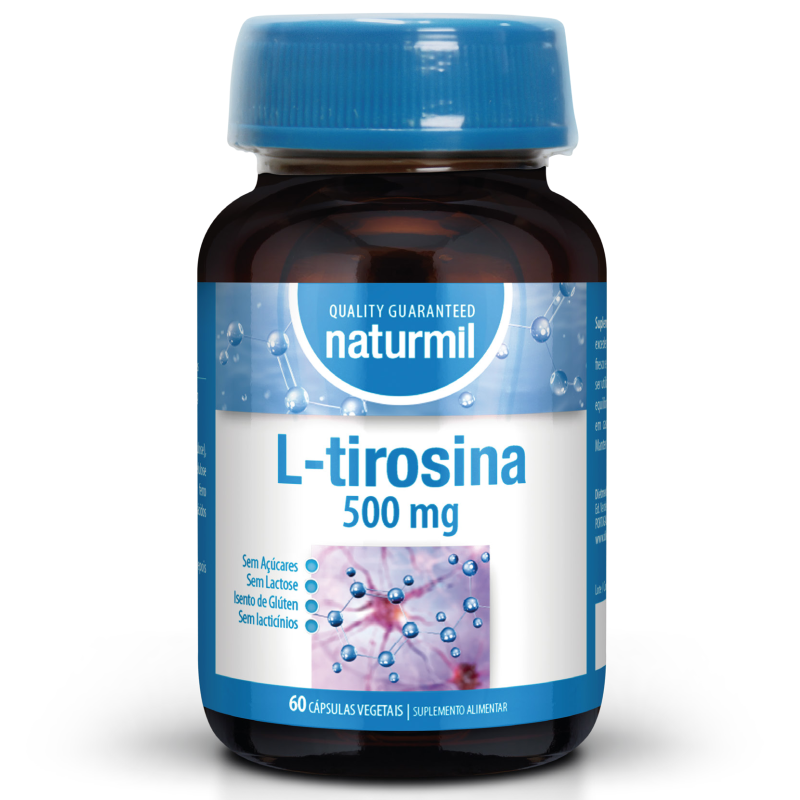L-tirosina 500mg, 60 cápsulas, Naturmil – Vitalnutrix - Supplement Shop ...
