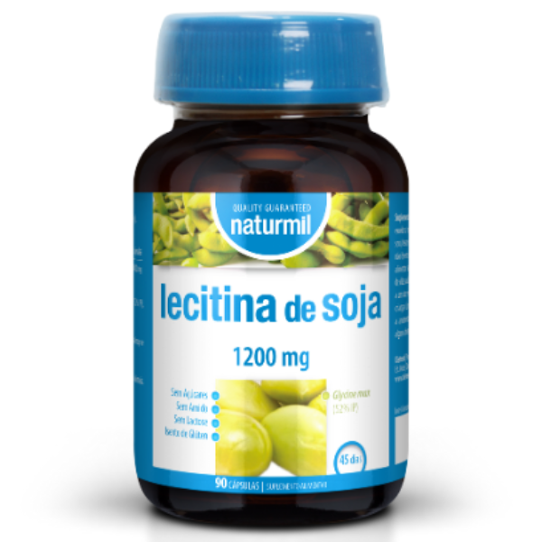 Lecitina de Soja 1200mg, 90 cáps, Naturmil Naturmil