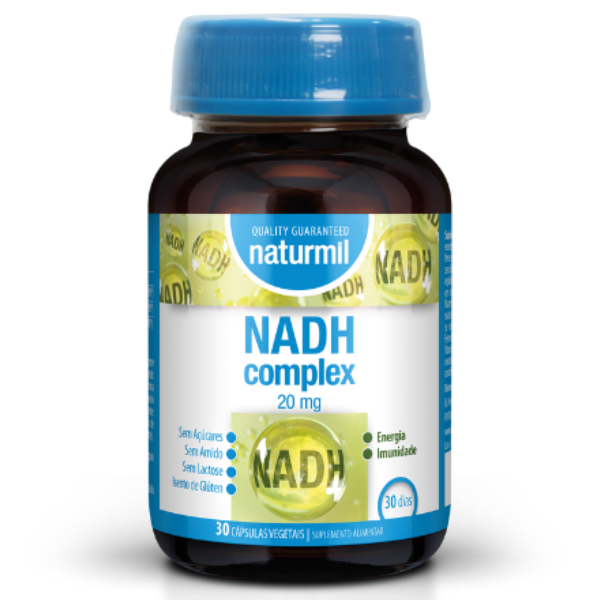 NADH Complex 20mg, 30 Cápsulas (30 Dias) Naturmil Naturmil