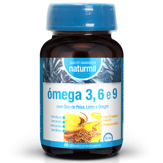 Ómega 3, 6 e 9, 60 cápsulas, Naturmil Naturmil