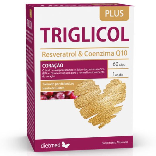Triglicol Plus | Resveratrol & Coenzima Q10 - 60 cáps. Dietmed Dietmed