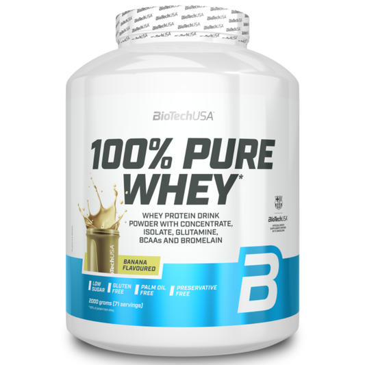 100% Pure Whey 2kg Banana, Biotech USA Biotech USA