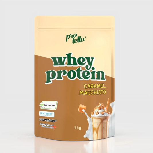 Whey Protein Caramel Macchiato 1kg com Creapure® Protella Protella