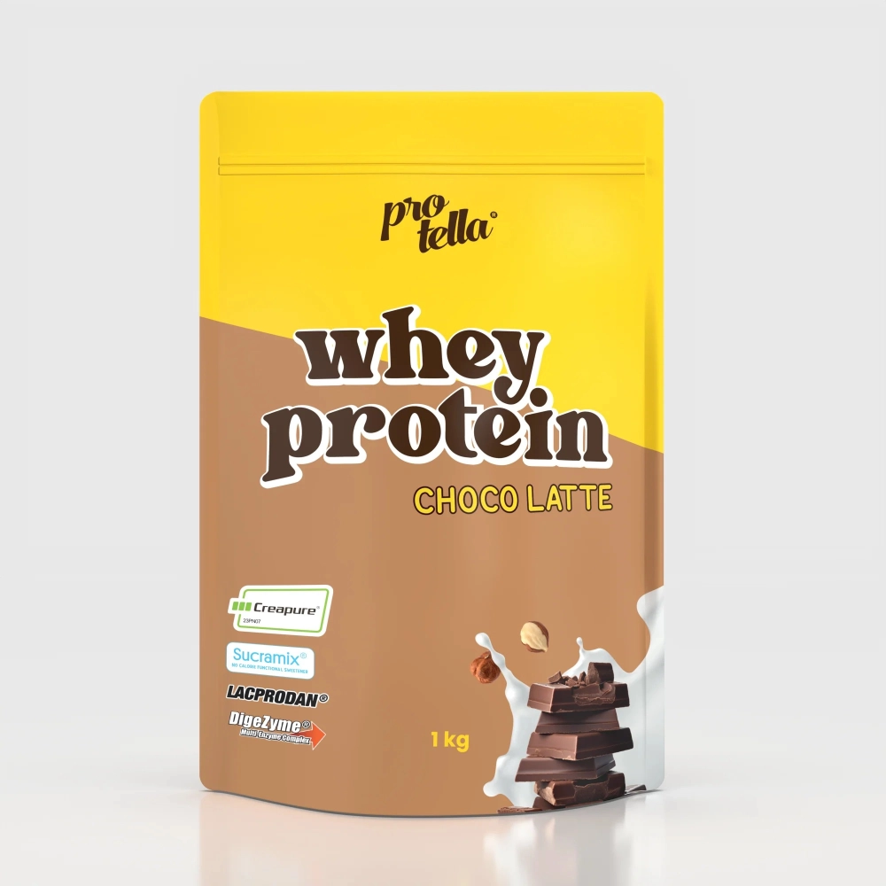 Whey Protein Choco Latte 1kg com Creapure® Protella Protella