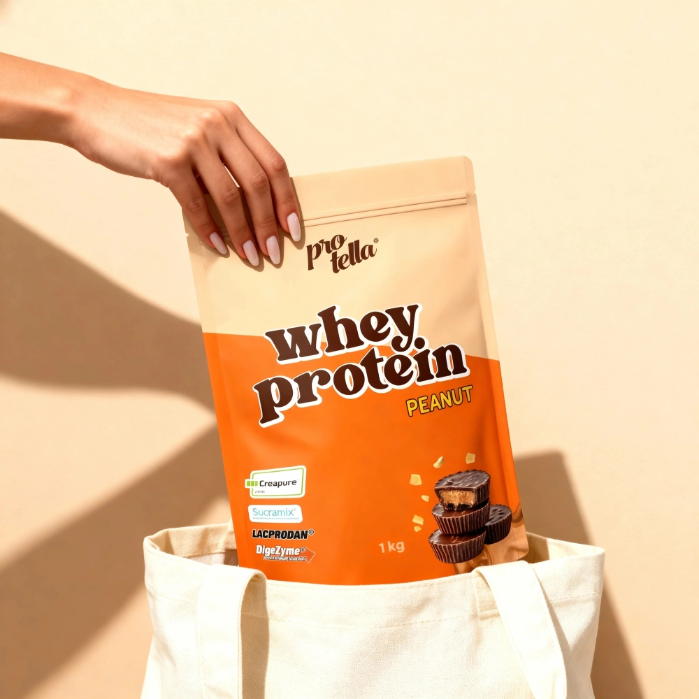 Whey Protein Peanut 1kg com Creapure® Protella Protella